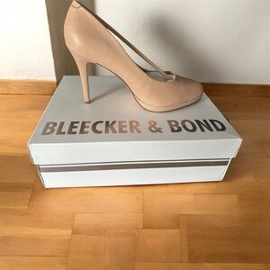 Tan leather Bleecker & Bond high heel courts 9M